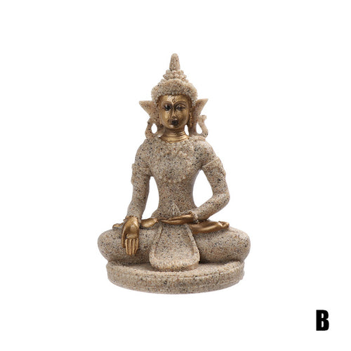 Hand Carved Meditation Figurine