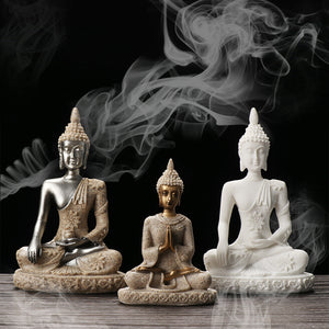 Hand Carved Meditation Figurine